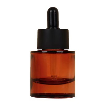 Nền tảng sản phẩm mới bùng nổ Màu hổ phách Nước hoa hình tròn Chai thủy tinh 30ml có moq thấp